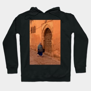 Woman walking in Rabat, Morocco Hoodie